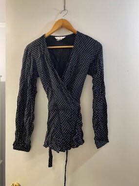H&M Navy Star Print Shirt